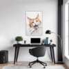 Ginger-White Shorthair Office Demo