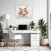 Ginger-White Shorthair Office Demo