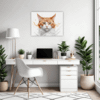 Ginger-White Shorthair Office Demo