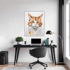 Ginger-White Shorthair Office Demo