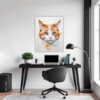 Ginger-White Shorthair Office Demo