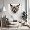 Golden-Eyed Burmese Living Room Demo