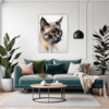 Golden-Eyed Burmese Living Room Demo