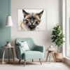 Golden-Eyed Burmese Living Room Demo