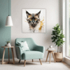 Golden-Eyed Burmese Living Room Demo