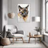 Golden-Eyed Burmese Living Room Demo