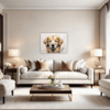 Golden Retriever Artwork Living Room Demo