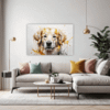 Golden Retriever Artwork Living Room Demo