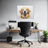 Golden Retriever Artwork Office Demo