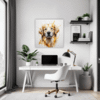 Golden Retriever Artwork Office Demo
