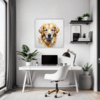Golden Retriever Artwork Office Demo