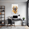 Golden Retriever Artwork Office Demo