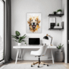 Golden Retriever Artwork Office Demo