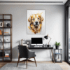 Golden Retriever Artwork Office Demo