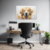 Golden Retriever Artwork Office Demo