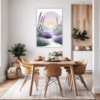 Graceful Lavender Sprigs Dining Room Demo