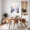 Graceful Lavender Sprigs Dining Room Demo