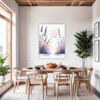 Graceful Lavender Sprigs Dining Room Demo