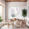 Graceful Lavender Sprigs Dining Room Demo