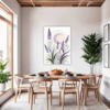 Graceful Lavender Sprigs Dining Room Demo