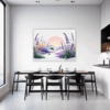 Graceful Lavender Sprigs Dining Room Demo