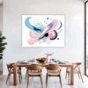 Graceful Motion Abstract Dining Room Demo