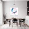 Graceful Motion Abstract Dining Room Demo