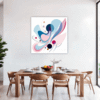 Graceful Motion Abstract Dining Room Demo