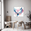 Graceful Motion Abstract Dining Room Demo