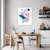 Graceful Motion Abstract Dining Room Demo