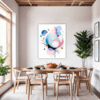 Graceful Motion Abstract Dining Room Demo