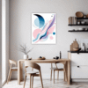 Graceful Motion Abstract Dining Room Demo