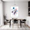 Graceful Motion Abstract Dining Room Demo