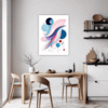Graceful Motion Abstract Dining Room Demo