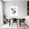 Graceful Motion Abstract Dining Room Demo