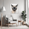 Graceful Siamese Cat Living Room Demo