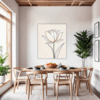 Graceful Tulip Flower Dining Room Demo