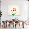 Graceful Tulip Flower Dining Room Demo