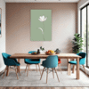 Graceful Tulip Flower Dining Room Demo