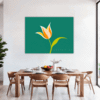 Graceful Tulip Flower Dining Room Demo