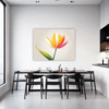 Graceful Tulip Flower Dining Room Demo