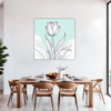 Graceful Tulip Flower Dining Room Demo