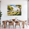 Grazing Herd Open Plains Dining Room Demo