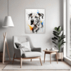 Great Dane Abstract Art Living Room Demo