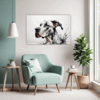 Great Dane Abstract Art Living Room Demo