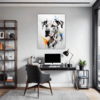 Great Dane Abstract Art Office Demo
