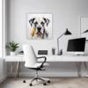 Great Dane Abstract Art Office Demo