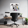 Great Dane Abstract Art Office Demo