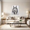 Husky Gaze Artwork Living Room Demo