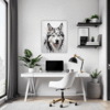 Husky Gaze Artwork Office Demo